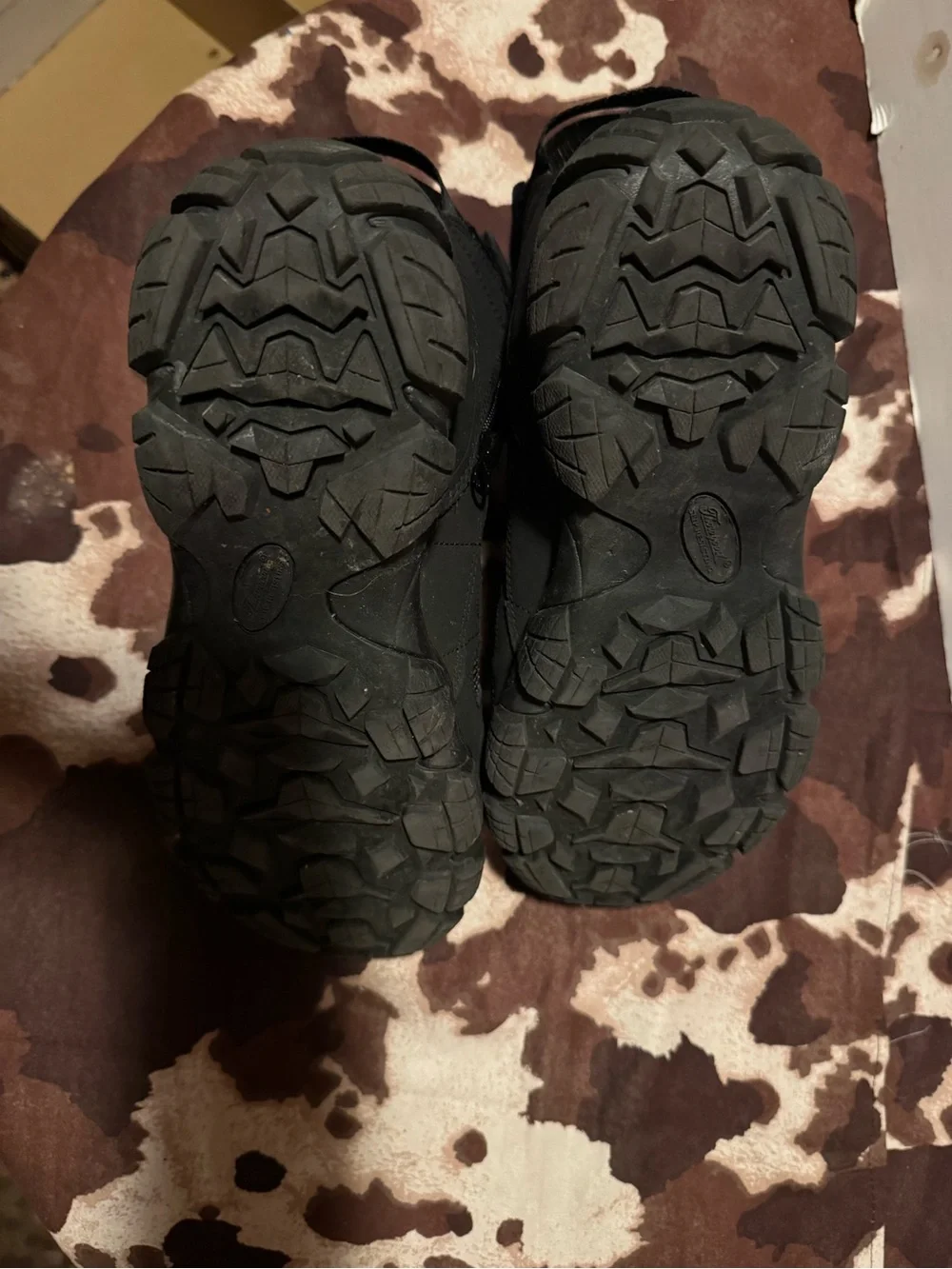 Men's Black Lace-Up Tactical Hiking Boots